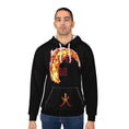 Load image into Gallery viewer, Heart on Fire Unisex Pullover Hoodie (AOP)
