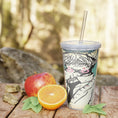 Load image into Gallery viewer, xoxo Plastic Tumbler with Straw
