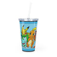 Load image into Gallery viewer, PokeGang Plastic Tumbler with Straw
