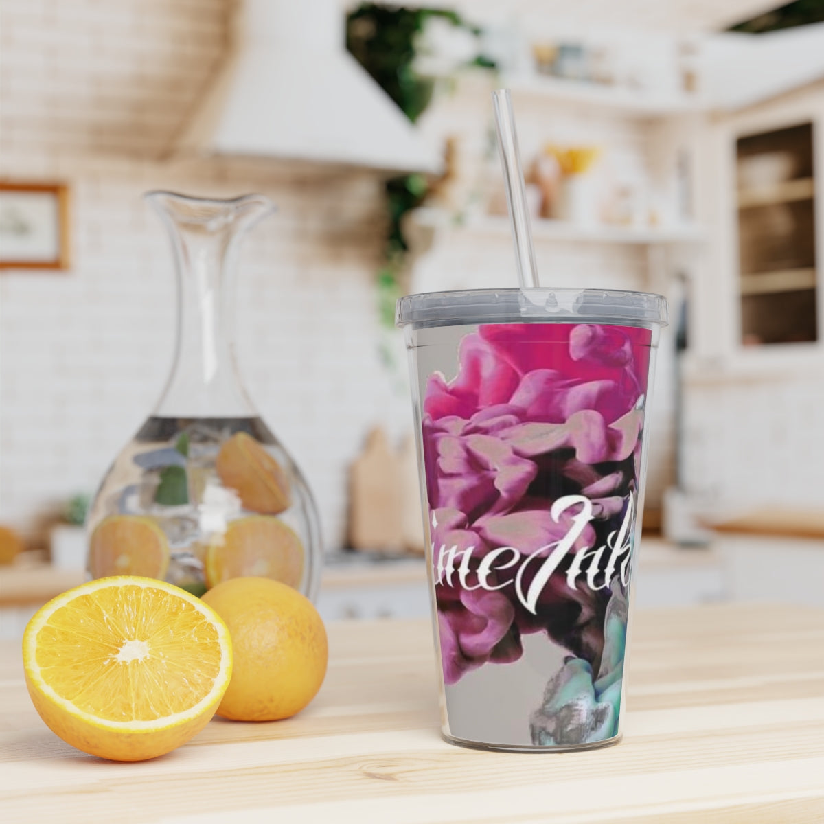 AnimeInkArt Tumbler with Straw