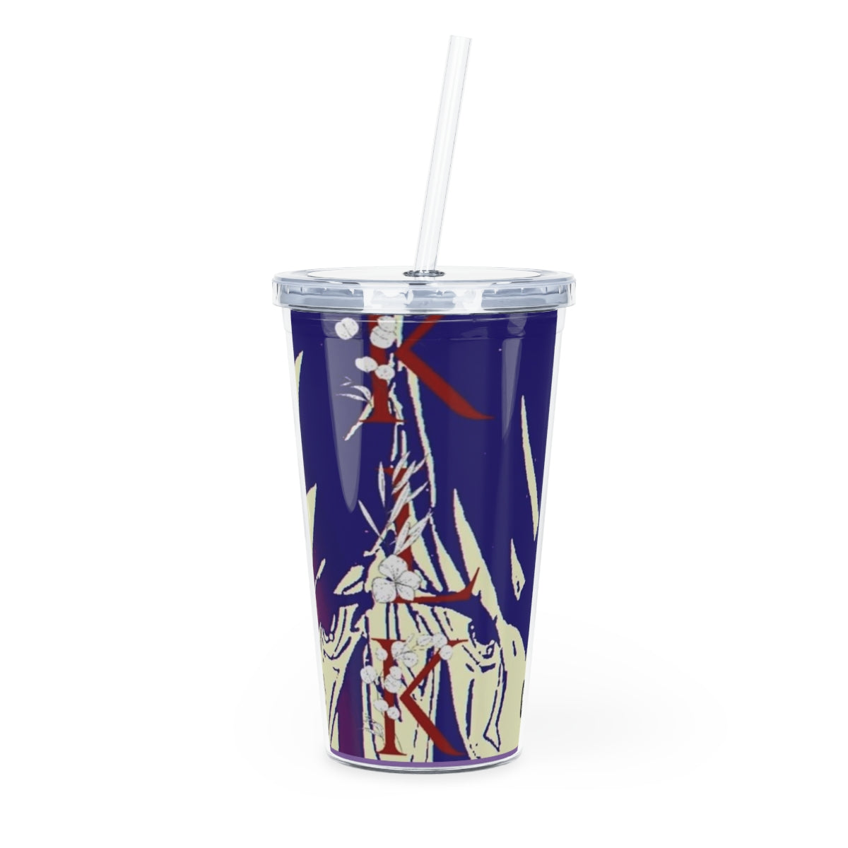 Slay and Conquer Plastic Tumbler with Straw