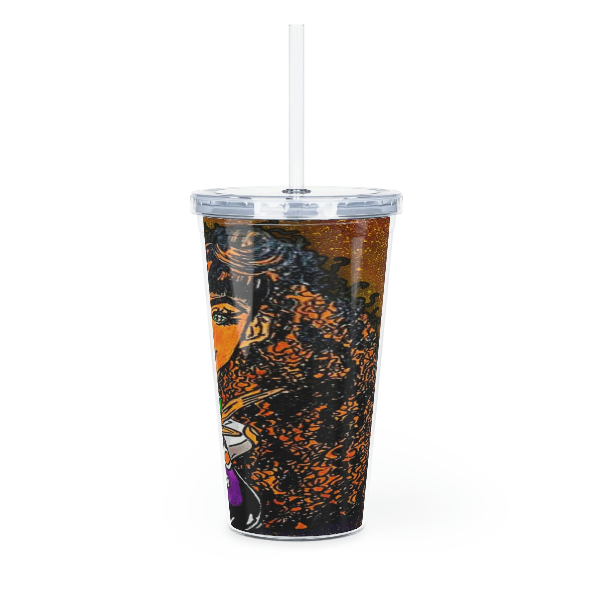 SuperStar Plastic Tumbler with Straw