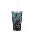 Load image into Gallery viewer, Headless horse man Celty Plastic Tumbler with Straw
