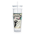 Load image into Gallery viewer, xoxo Plastic Tumbler with Straw
