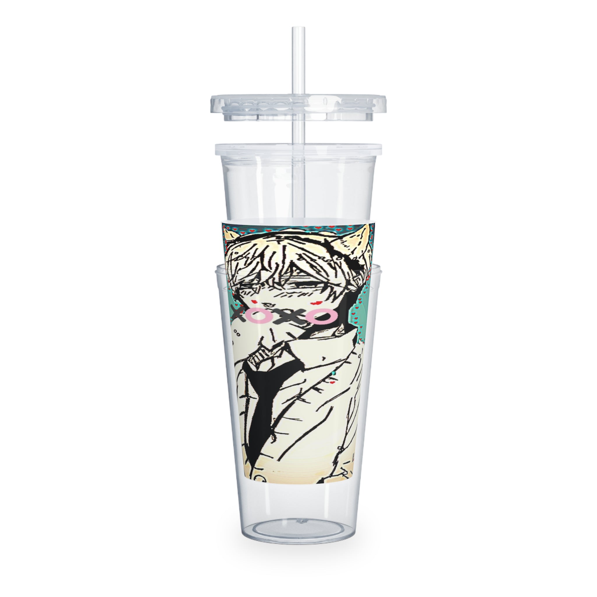 xoxo Plastic Tumbler with Straw