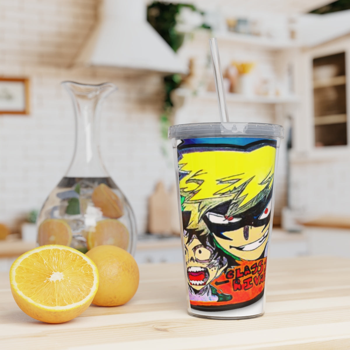 Class 1 A rivals Plastic Tumbler with Straw