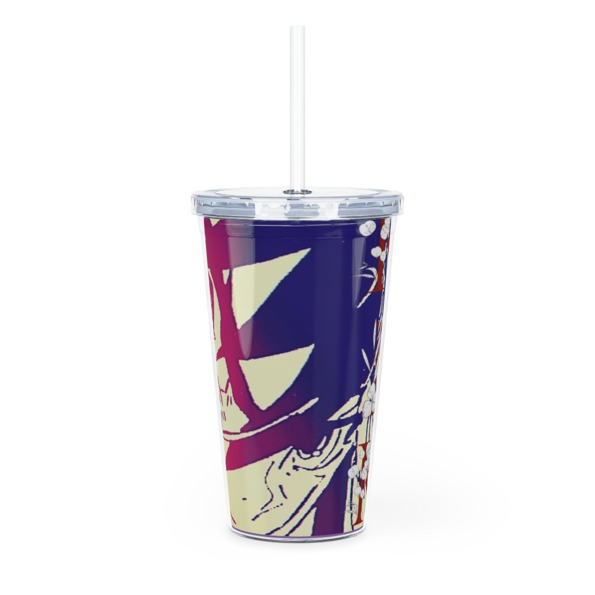 Slay and Conquer Plastic Tumbler with Straw