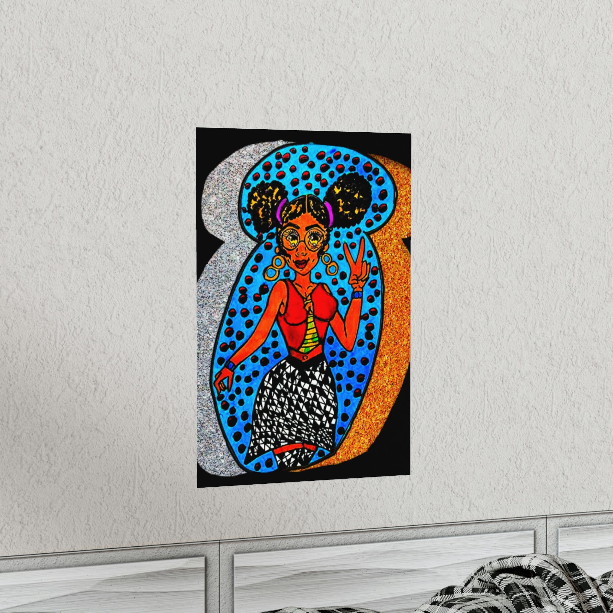 Melanin queen Premium Matte Vertical Posters